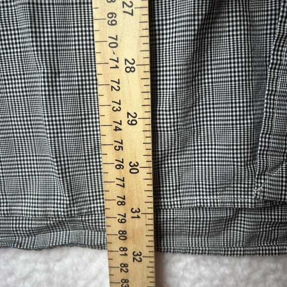 Polo By Ralph Lauren Estate Custom Fit 17.5 44 Plaid Black White Prince Of Wales - Picture 9 of 11